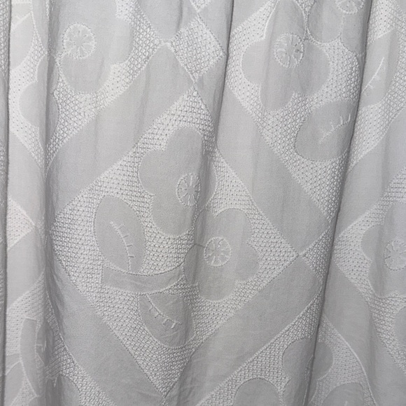 NWT Madewell White Floral Embroidered Textured Cutout Back Midi Dress - Picture 6 of 12